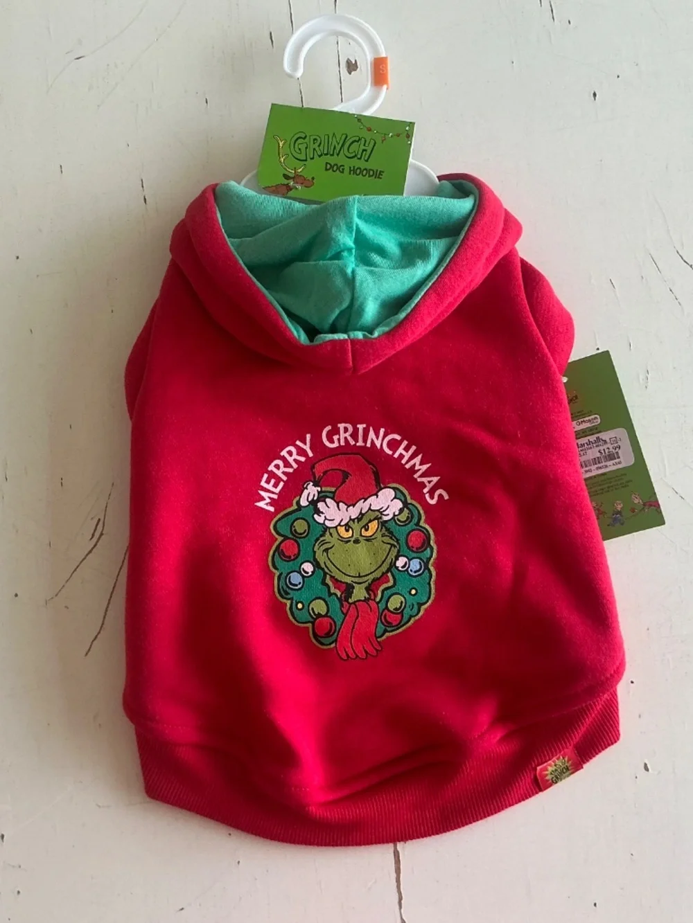 2 New with Tags Dog sweatshirts Small Grinch Ho Ho Ho